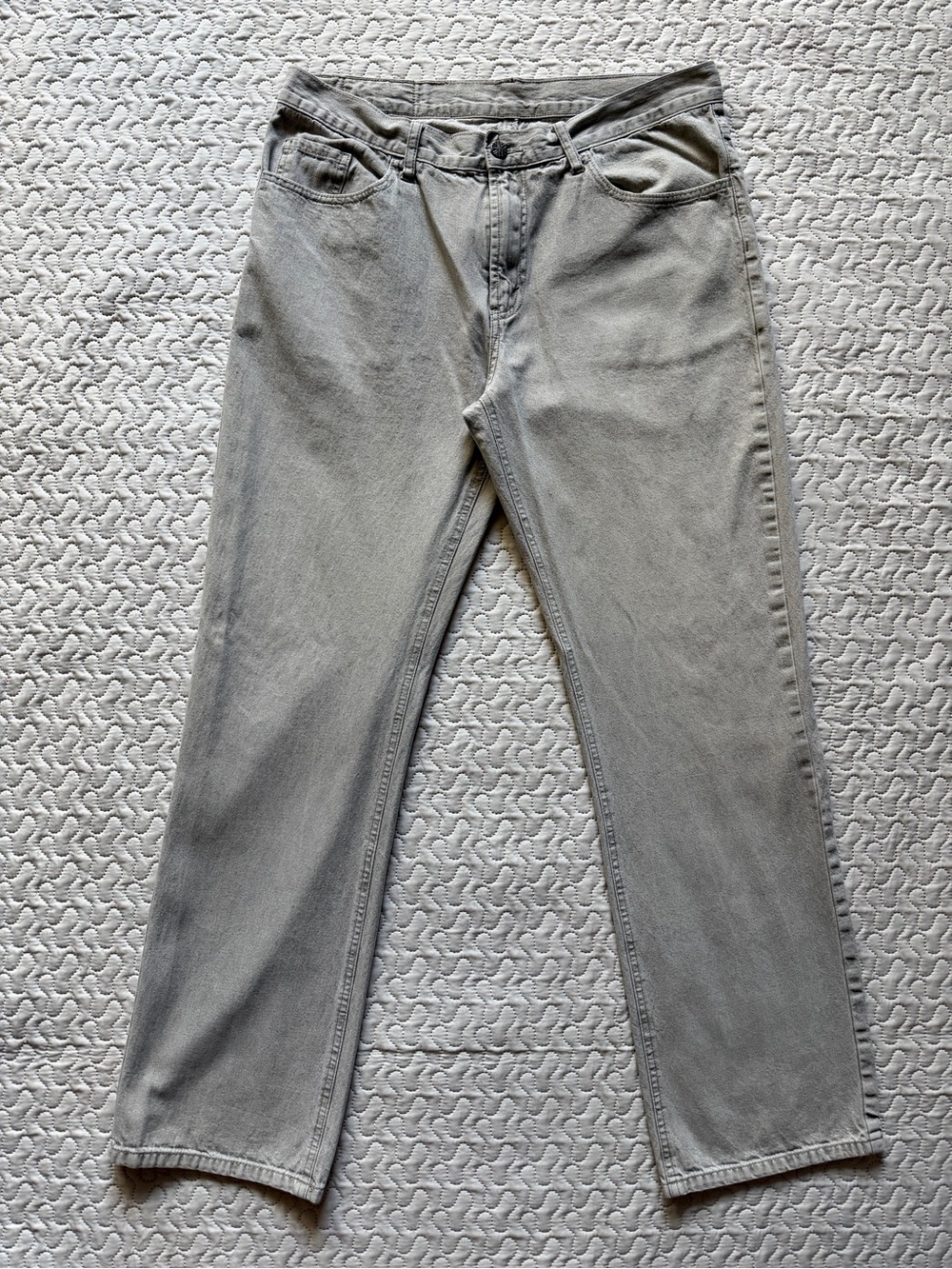 Austin Reed Beige/Tan Straight Leg Soft Trousers
